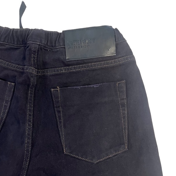 One Teaspoon Shabby Black Drawstring Shorts NWT - Picture 8 of 10